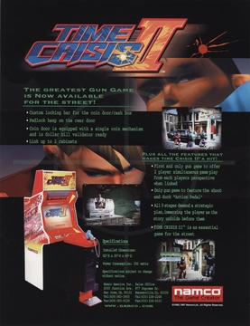 The original Time Crisis II arcade flyer